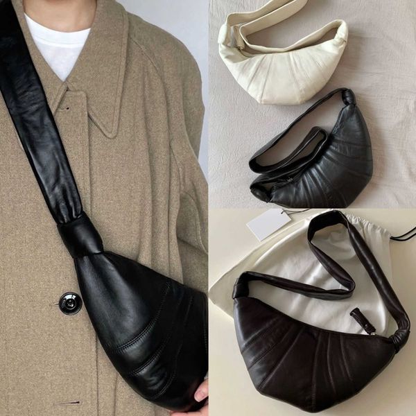 

ox horn lemaire bag lemaire cow horn bag song bag sheepskin single shoulder oblique cross chest bag small genuine leather axillary stick bag