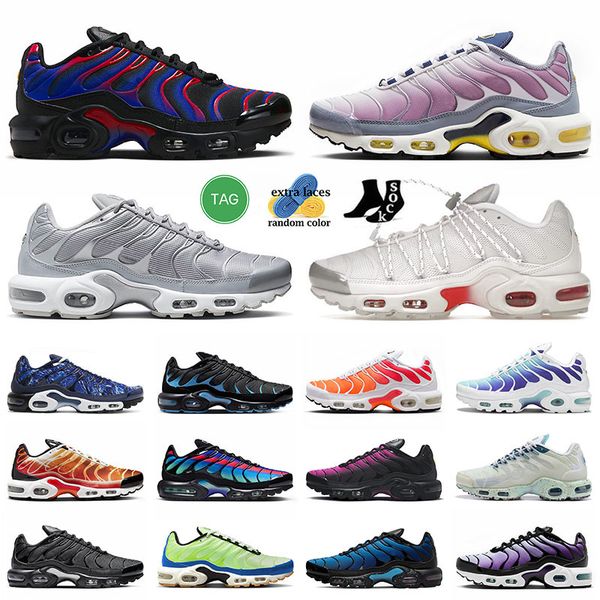 

original tn plus running shoes tns zapatillas chaussures sliver metallic ultra bleache aqua university blue triple white sunrise black pink