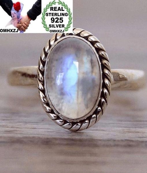 

cluster rings omhxzj whole european fashion woman man party wedding gift silver white round moonstone taiyin ring rr3175603801, Golden;silver