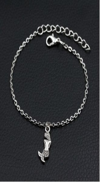 

new mermaid charms bracelet antique silver diy handmade link chain bracelet for women8047185, Golden;silver