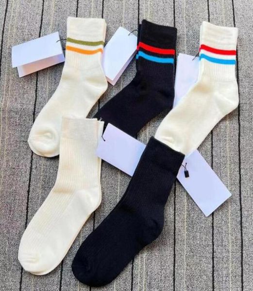 

mens women designer sports socks fashion letters embroidery long sock for men highly quality stockings casual sock 2 pieces6350835, Black
