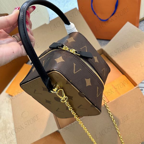 

dice chain bag colourful dot clutch shoulder bag ladies new fashion cube handbags totes designer denim purses evening bags with box