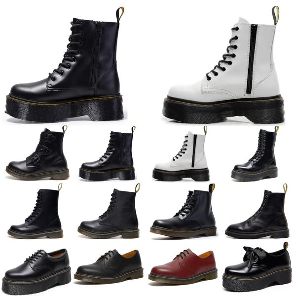 

men women boots platform outdoors casual shoes smooth leather oxford winter boot black white brown mens sneakers womens shoes ankle half fas