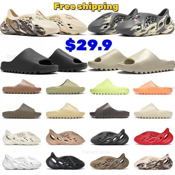

2022 designer sandals slippers men woman sandal black white resin pure ochre bone slippers slide slipper slides eva sliders clog soot onyx 3