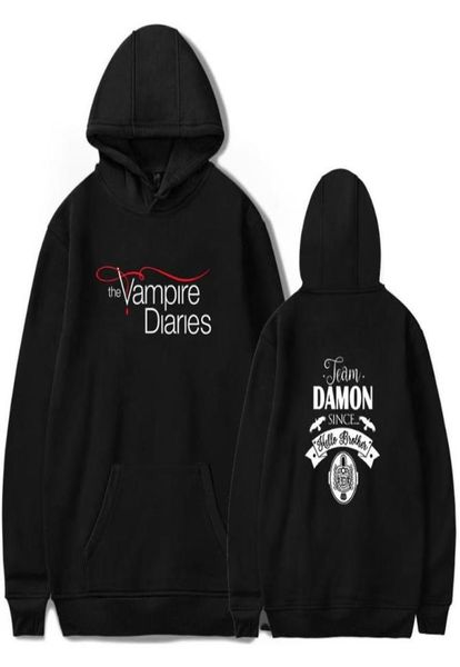 

men039s hoodies sweatshirts the vampire diaries men women tv series sweatshirt funny pullover 2021 streetwear fashion long sl4967203, Black