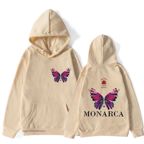 

womens hoodies sweatshirts el carrion women clothing sauce boyz monarca anime menwomen oversized cartoon clothes hoody 230710, Black