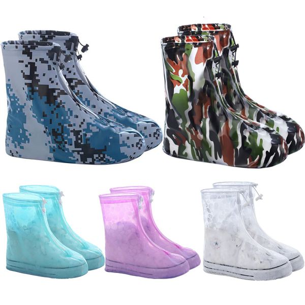 

shoe parts accessories boots waterproof cover silicone material shoes protectors rain for indoor outdoor rainy thicker nonslip 230711, White;pink