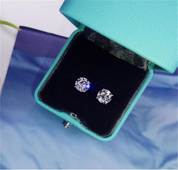 

20 styles trendy 925 sterling silver lab diamond stud earring party wedding earrings for women men charm engagement jewelry gift7049805, Golden