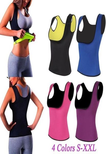 

loverbeauty women shapewear push up neoprene vest waist trainer tummy belly girdle corset sweat fitness exercises body shaper7091158, Blue