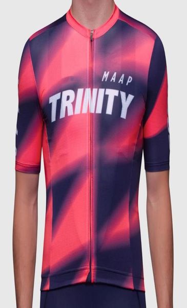 

maap 2020 bike pro bicycle team short sleeve mtb men jersey summer new breathable cycling clothing mesh fabric6631405, Black;red