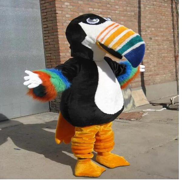 

real pictures toco toucan mascot costume size, Red;yellow