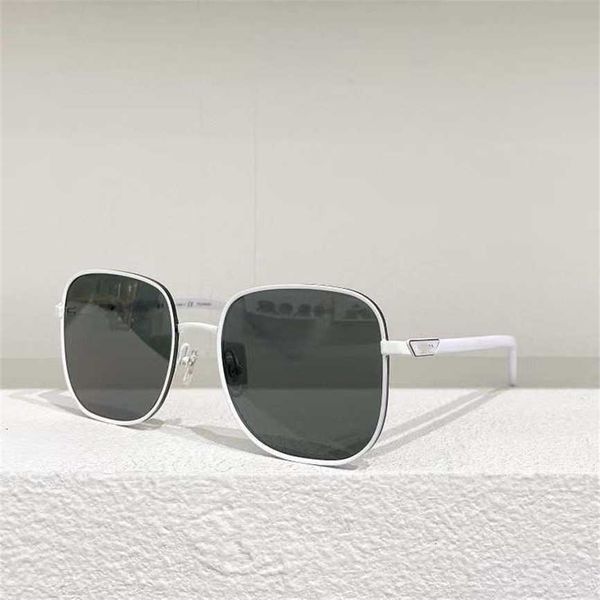 

sunglasses 2023 new p family's new net red same metal simple men's 55ys fashionable and versatile sunglasses, White;black