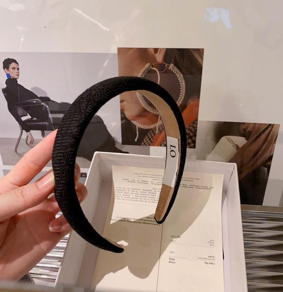 

2color luxury quality loeletter headband pattern print wide edge brand designer hair hoop for women outdoor sports breathable hea2733484, Silver