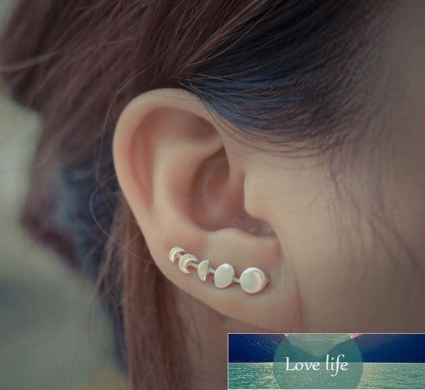 

korean fashion jewelry moon phases climbers oorbellen earings for women wedding earing stud earrings whole7792415, Golden;silver