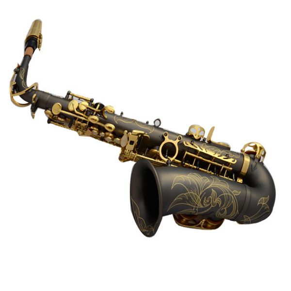 

matte black nickel bb alto saxophone sax