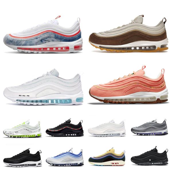 

97 mschf x inri jesus running shoes designer men women max 97s sean wotherspoon triple white black silver bullet pine green bred volt reflec
