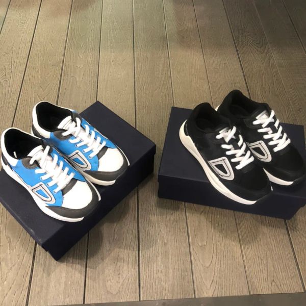 

kid premium luxury brand toddler shoes children sports dad shoes reflective letters rubber lace-up outdoor sneakers, Black