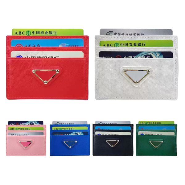 

7a quality triangle key wallets card holder bag luxurys bags designer womens wallet leather key pouch classic purse outdoors mens fashion ke, Red;black