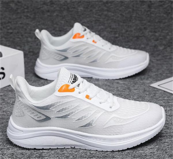 

cold sticky men's shoes summer new breathable fish mesh cloth shoes men's flying woven running shoes students casual sports shoes, Black
