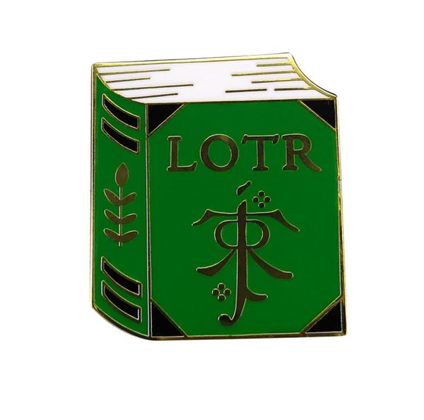 

tolkien lord of the rings hard enamel pin hobbit birthday gift organizer friend gift badge brooch9407801, Gray
