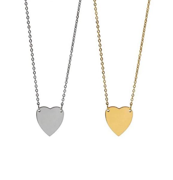 

pendants gold love necklace fashion silver plated letter simple heart titanium valentine039s day lovers chain jewelry wedding4885366