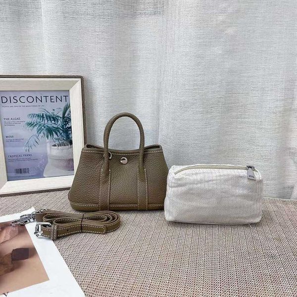 

garden party bags designer women's bag small leather messenger mini high end tote head layer cowhide liner0lof