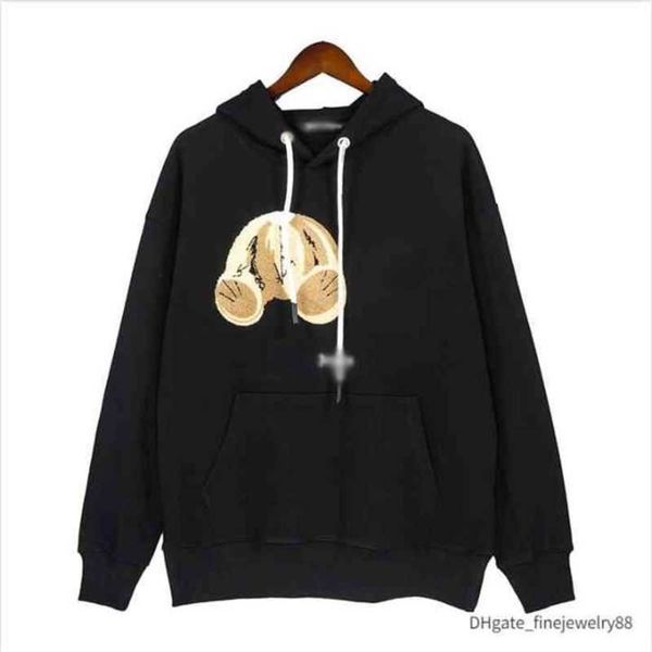 

mens women designers hoodies hoodie winter man palmes long sleeve men s womens bear luxurys hooded angles clothing clothes angels 2rofm, Black