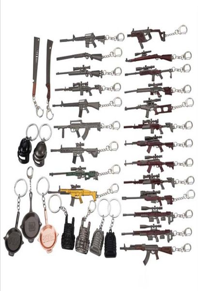 

key rings pubg keychain battle grounds keychain helmet pan 98k gun alloy keyring jewelry fps game fans gift llaveros mujer brelok5269334, Slivery;golden