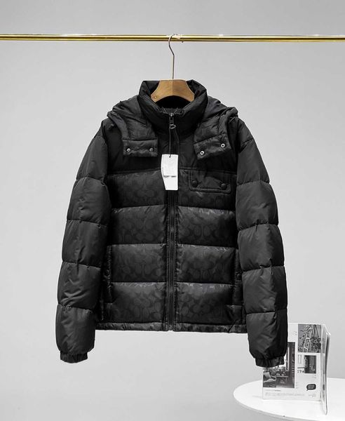 

autumn and winter women's classic dark print preschooler down jacket, 80% mostly white duck down filled, light and fluffy warm, inside, Black
