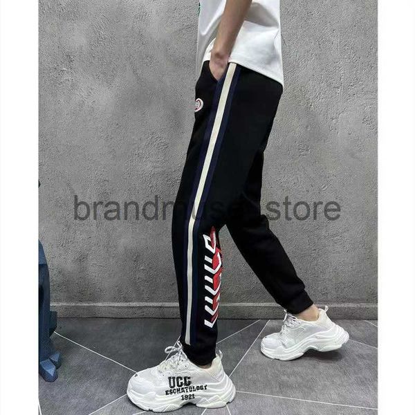 

men's pants new mens pants designer pants mens trousers luxury letter-printed pure cotton breathable fashion street couple clothing s-x, Black