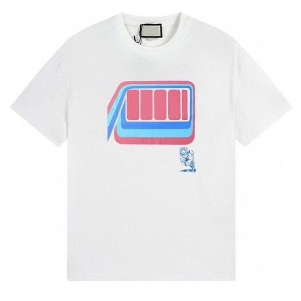 

23ss designer t shirts mens t shirts men shirts designer tees casual pure cotton round neck short sleeved letter printing trendy couple clot, White;black