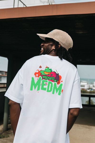 

stussys new mach graffiti letter printing short sleeve t-shirt for men summer loose street fashion cl7d, White;black