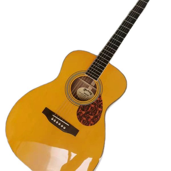 

2023 guitar om42 side yellow 40 inch ballad fingerstyle guitar wooden guitar with pickup fisherman 301