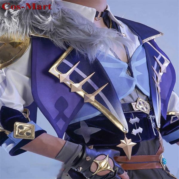 

game genshin impact kaeya cosplay costume mondstadt knights handsome combat uniform male activity party role play clothing sxl y09348075, Black