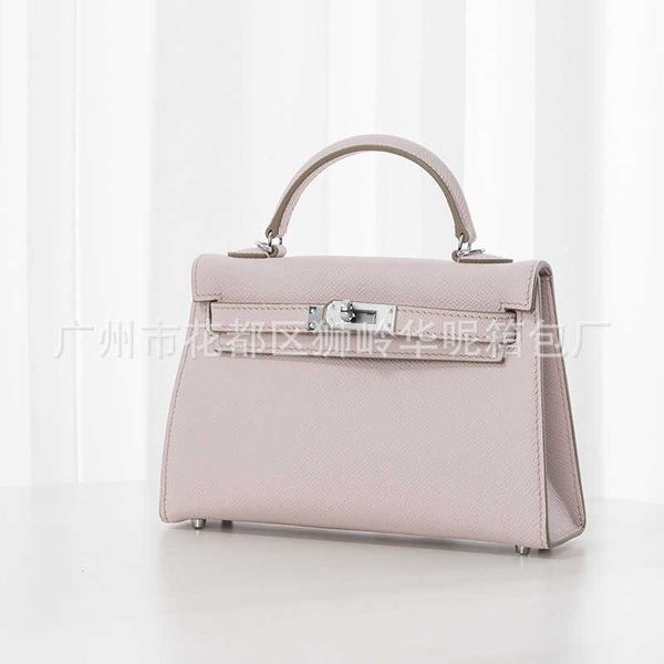 

designer hemrres tote bag 19cm kelys bag 2023 new leather versatile handheld small for women high end luxury handprint one shoulder oblique