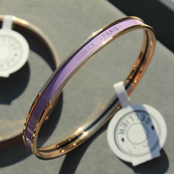 

bracelet luxury brand her max a quality classic copper uni enamel gold bangle for women luxury jewelry fashion womens and mens sterling silv, Black