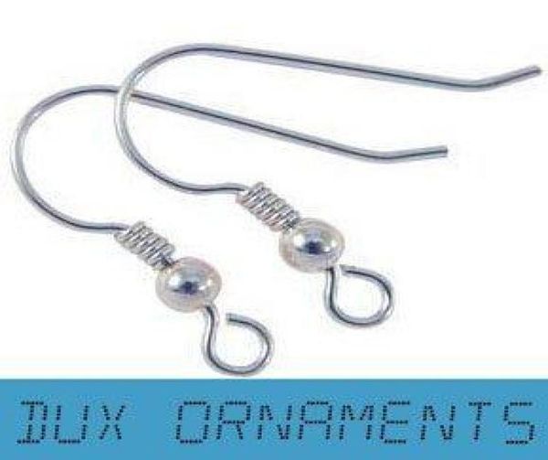

wholeretail sterling silvergolddull bronze earring finding french ear wire hook earrings fish hooks with coil and ball1679004
