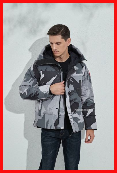 

23ss designer mens down jackets white duck windbreak men parkas jacket collar winter puffer real wolf fur coat arctic hood trim831835954814, Black