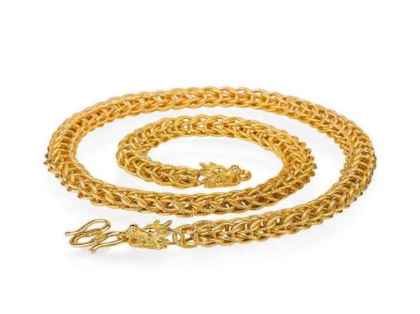 

necklaces chains dragon necklace goldplated frosted pattern dragon men039s necklace ornament copper goldplated jewelry 12cm86371155454822, Silver