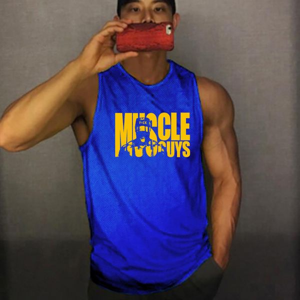 

men' tank summer sportswear men' muscle vest mesh men' gym clothing running sweatshirt sleeveless t-shirt 230710, White;black