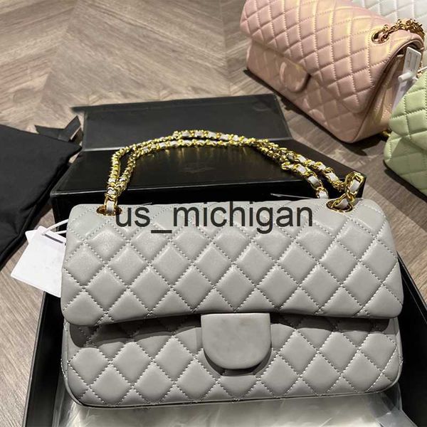 

evening bags classic designer bag women gold chain shoulder bag leather 25cm double flap fashion crossbody tote purses handbag ladies luxur