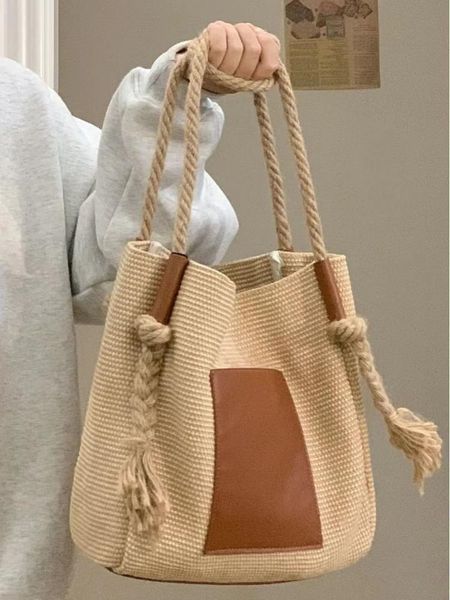 

evening bags large capacity hand woven version tote bag for women's summer versatile niche design single shoulder underarm bag 230710
