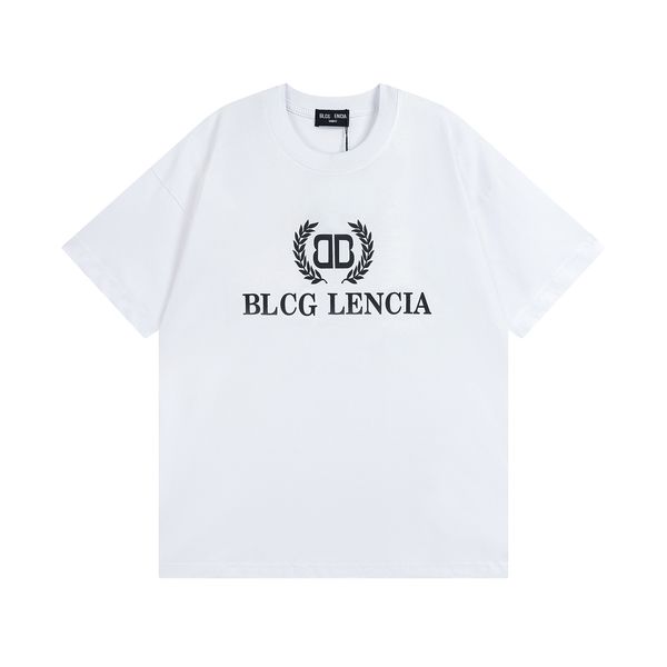 

blcg lencia 2023 summer new 250g 100% cotton fabric t-shirt men print color drop sleeve loose tshirts oversize 2023209, White;black