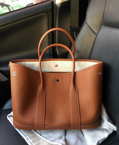 

garden party bags designer winter autumn and togo layer cowhide garden bag senior sensitive commuter tote women's large-capacity leathe