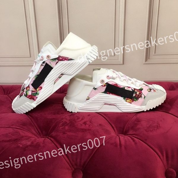 

new luxury designer casual shoes genuine leather white graffiti sneakers fashion decoration skateboard shoe men women hc210813, Black