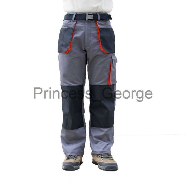 

others apparel working pants men workwear muti pockets elastic waist cargo pants long pants for men straight x0711, Black;white