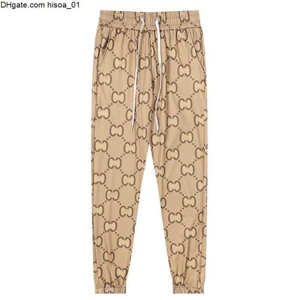 

women 2023 mens designer jacquard pants spring summer men denim pant double letter casual letters trousers yellow, Black