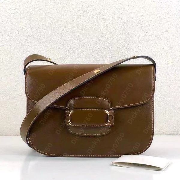 

designer shoulder bag women handbags saddle crossbody bag bolsos leather shoulder bags brown purse tasche luxury handbag dicky lady purses m
