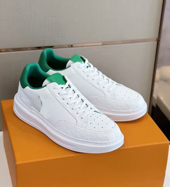 

casual shoes luxury designer bevety hils white black leather technical walking famous rubber lug sole party wedding runner skateboard eu46