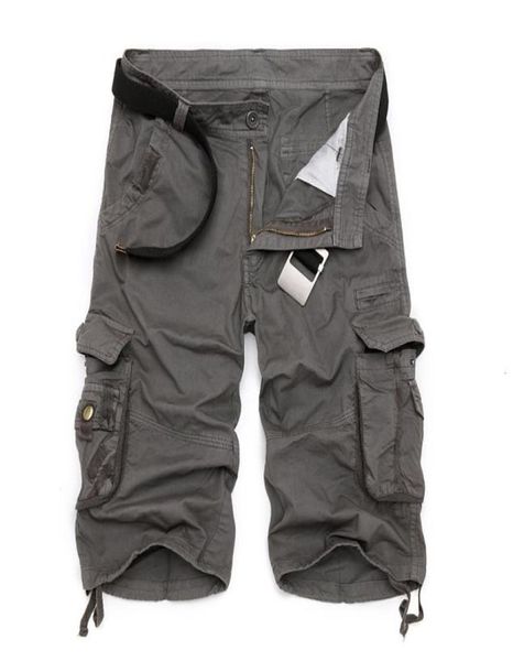 

men039s pants mens military cargo shorts brand army camouflage tactical shorts men cotton loose work casual short pants plus si7126210, Black